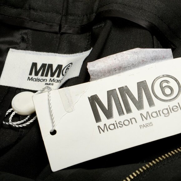 Maison Margiela MM6 Women's Black/Gray Straight Leg Pants US S IT 40 - Picture 5 of 5